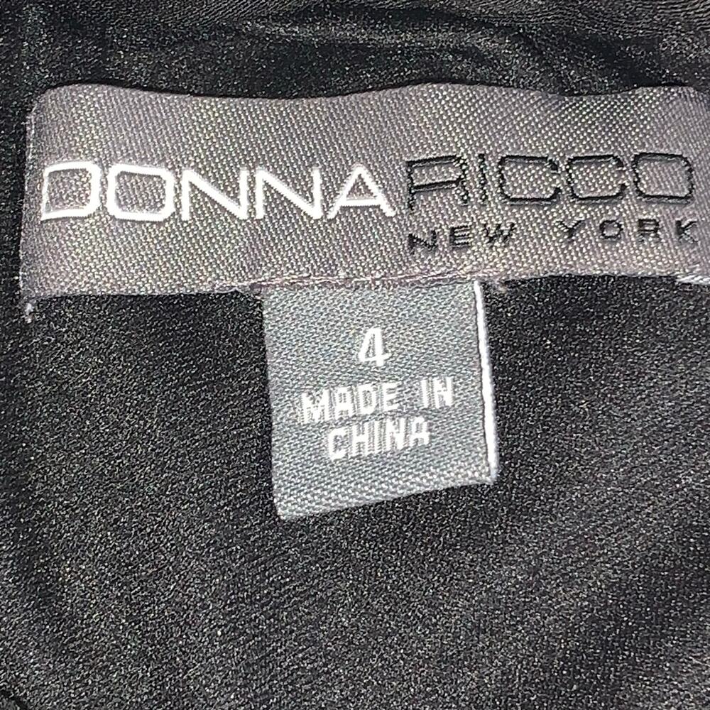 Donna Ricco Black Embellished Neck Dress – Size 4 - NWT - Picture 10 of 12